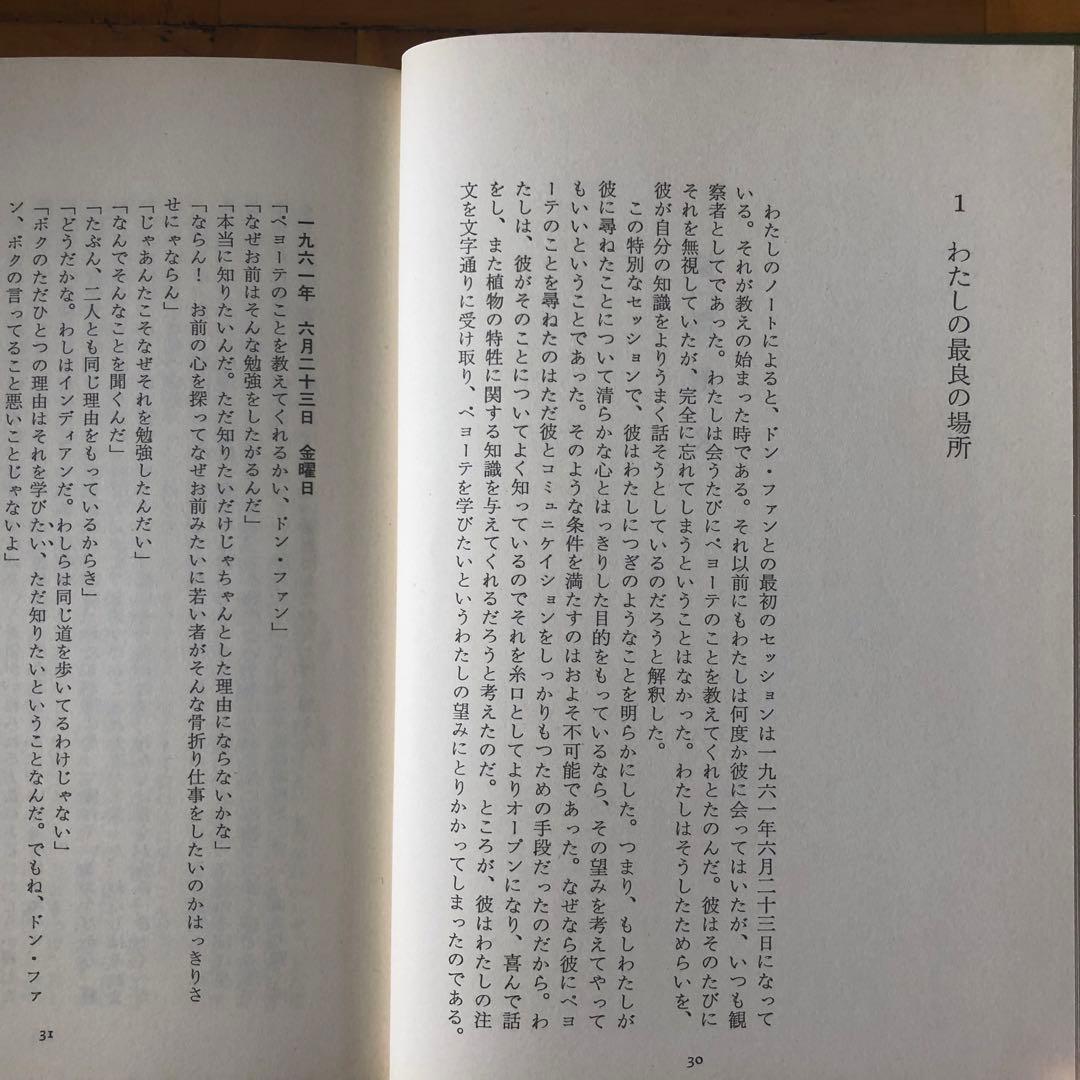 【絶版・入手困難】呪術師と私　ドン・ファンの教え　カルロス・カスタネダ　二見書房