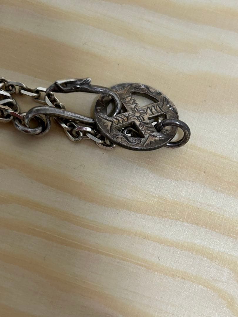 CAL O LINE 先金フェザーネックレス18k