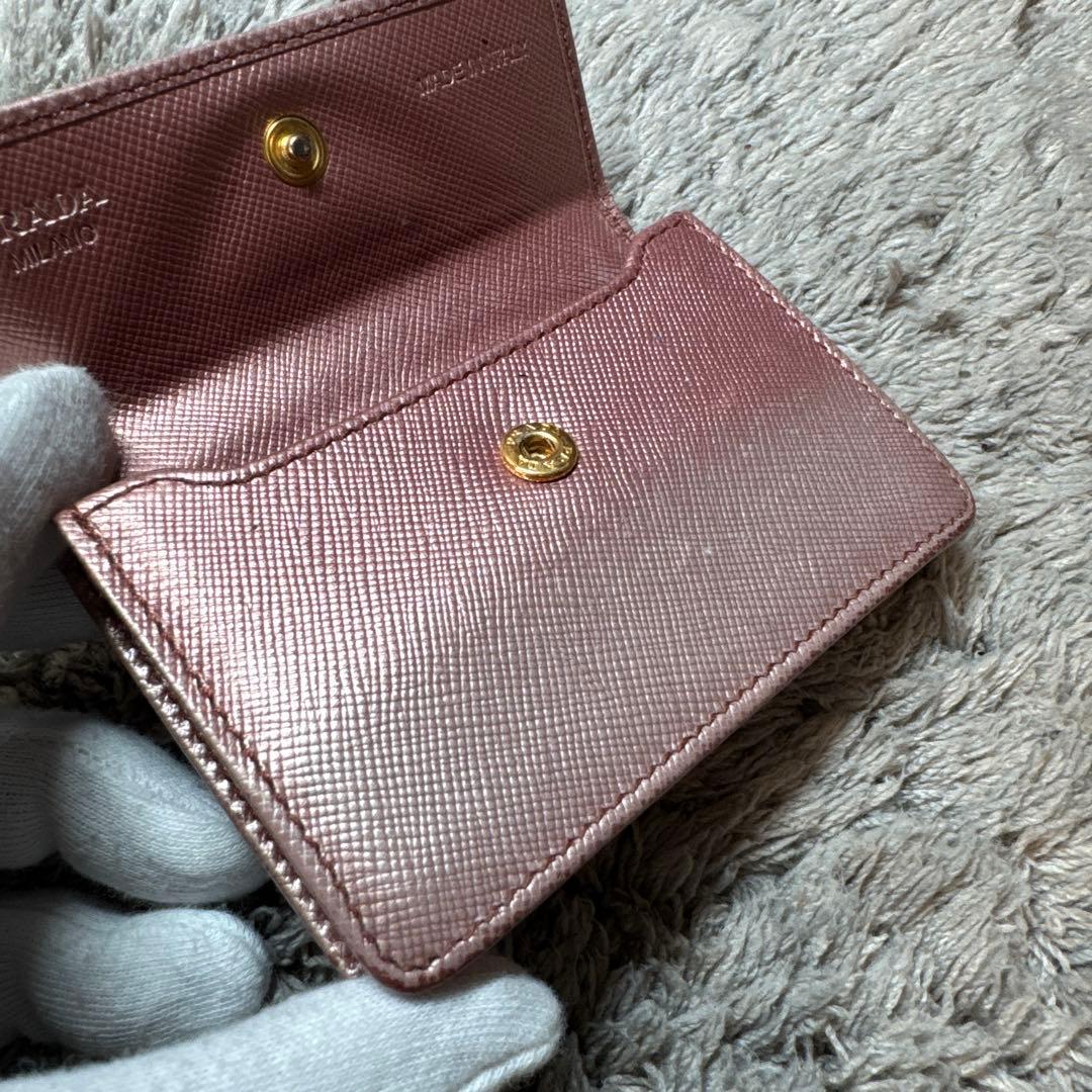 PRADA プラダ 名刺入れ カードケース サフィアーノ ギャランティ付き