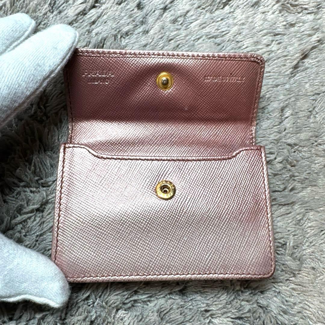 PRADA プラダ 名刺入れ カードケース サフィアーノ ギャランティ付き