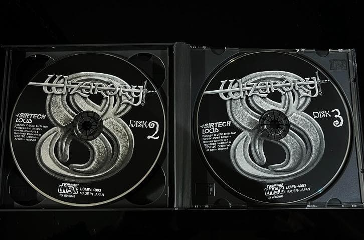 ウィザードリィ8 日本語版 CD・箱・マニュアル・スペルブック完備