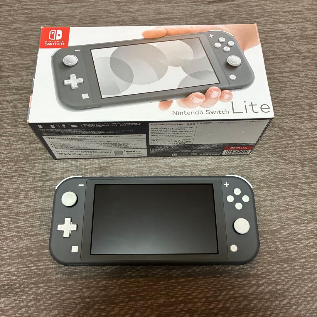 ナ*ガ様 Nintendo Switch Lite グレー 本体 美品 スウィッ