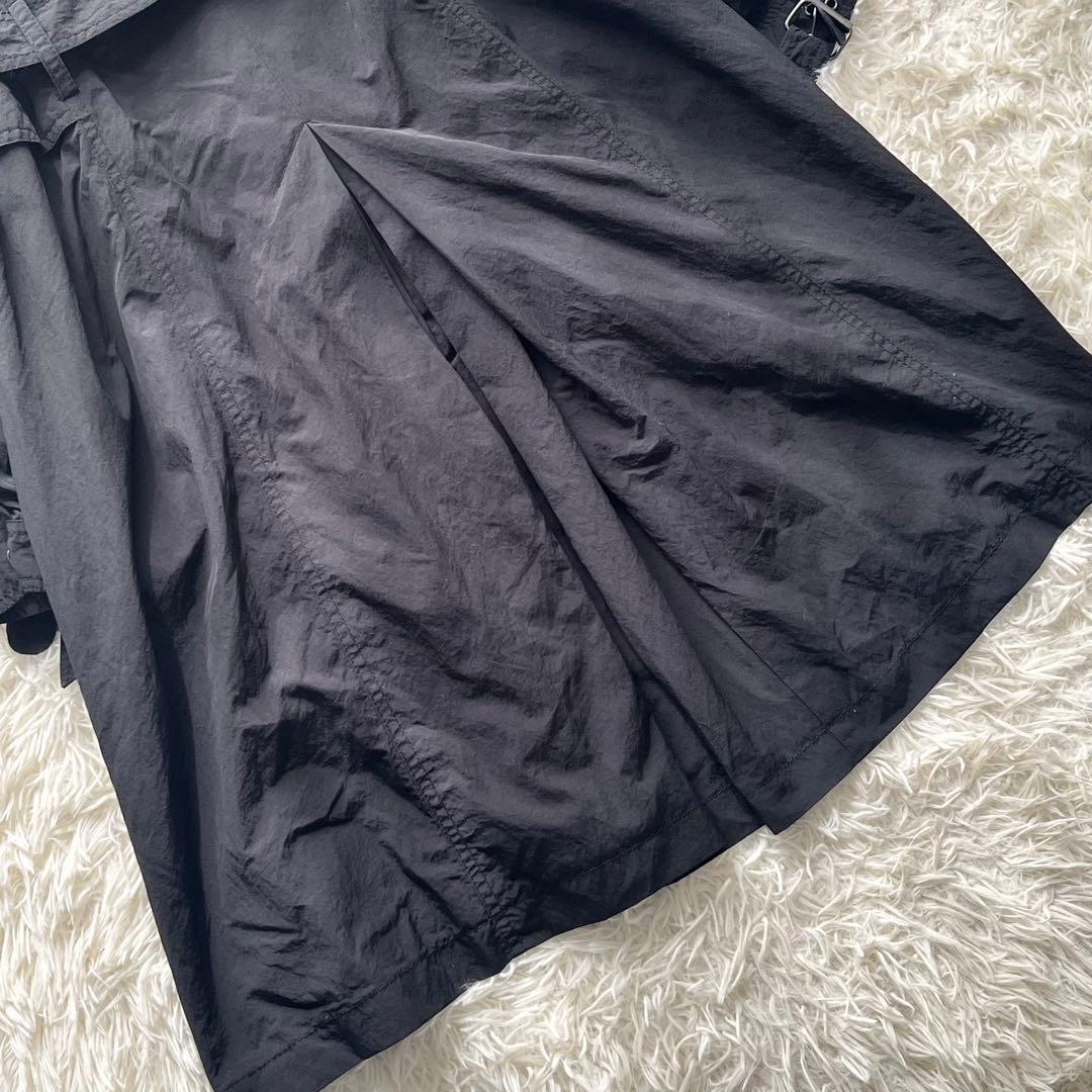 【美品】マックスマーラ ロングトレンチコート ベルト付き 黒 38