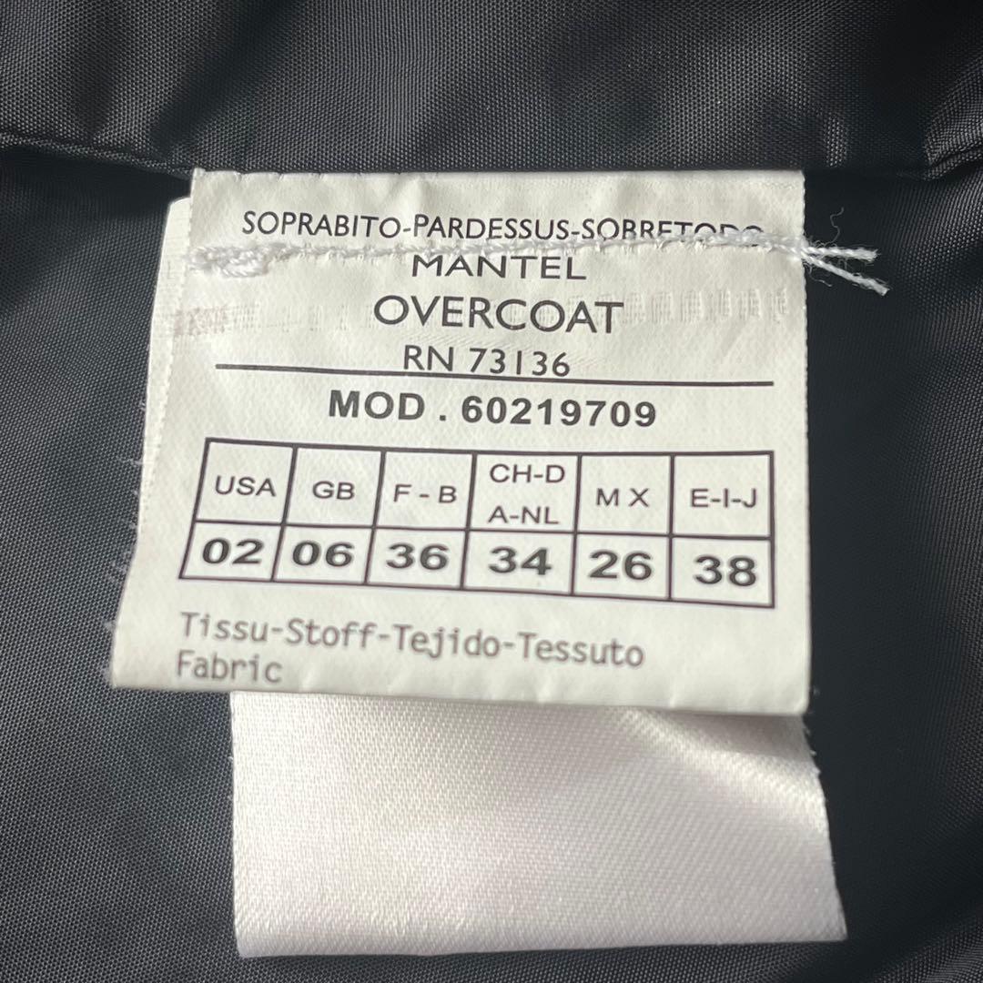 【美品】マックスマーラ ロングトレンチコート ベルト付き 黒 38