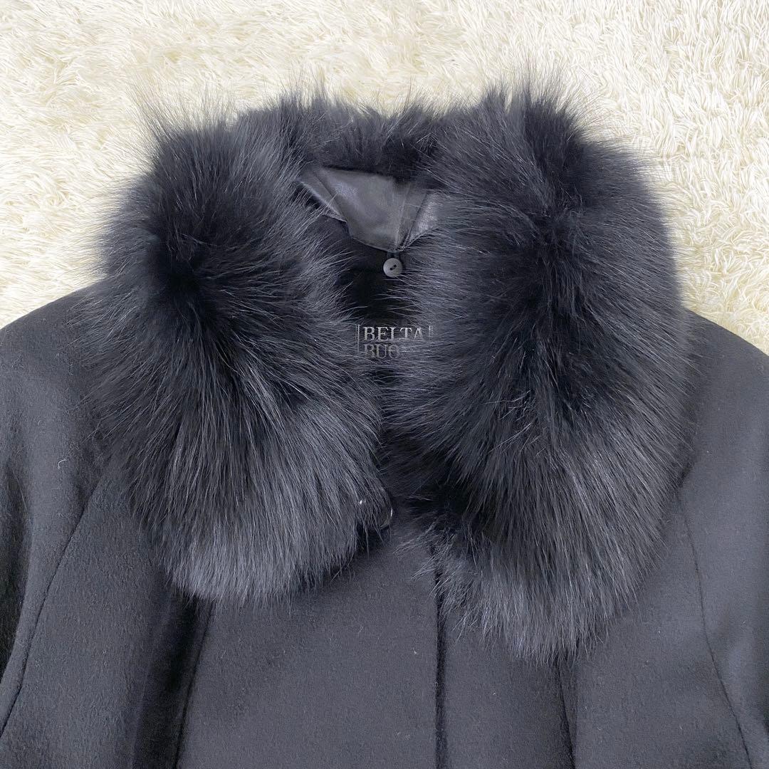 極美品 BELTA BUONO カシミヤ100％コート ロングコート 13 黒