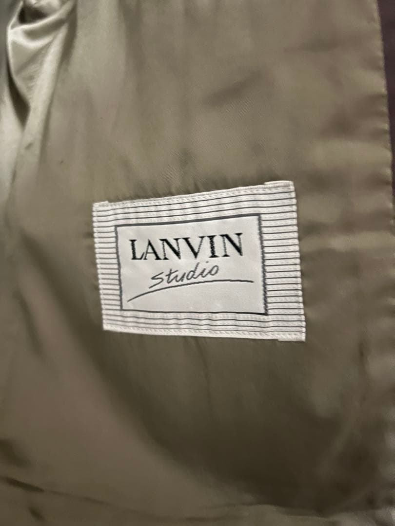 LANVIN ベージュ ダブルブレストスーツセット