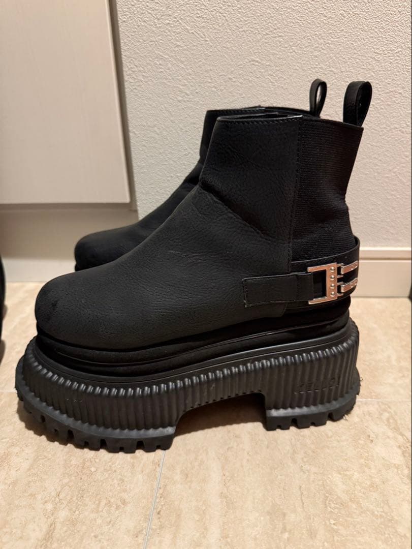 YELLO TOKYO BLACK ショートブーツM