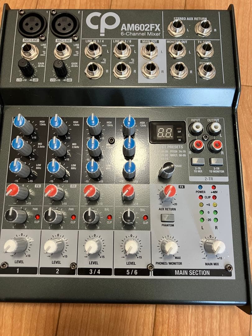 CP AM602FX アナログミキサー 6チャンネル
