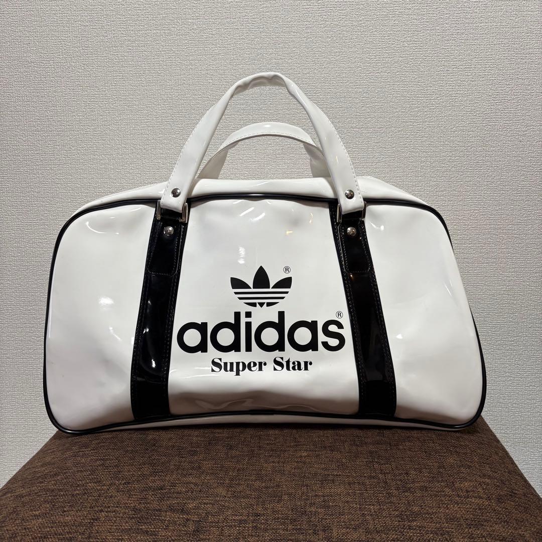 極美品 80s adidas super star エナメル ボストン デサント