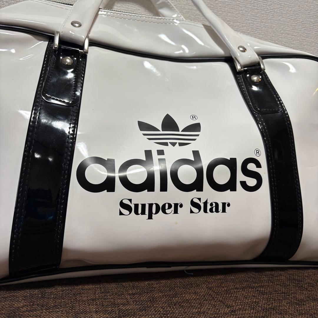 極美品 80s adidas super star エナメル ボストン デサント