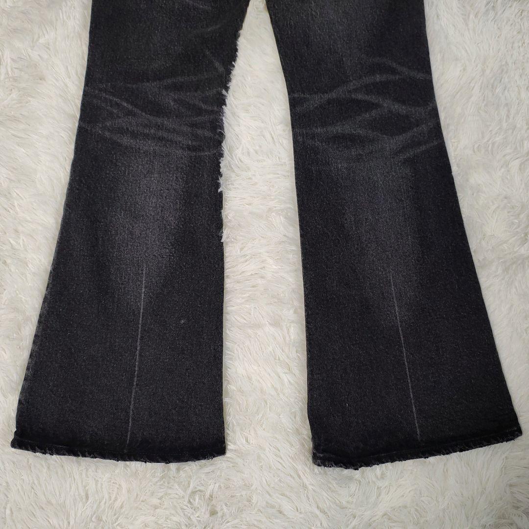 MOUSSY MVS フレアデニム ブラック 24 黒 0101SA12