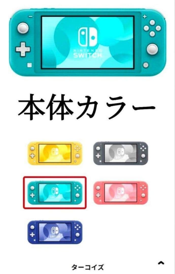 新品 Nintendo Switch Lite 《ターコイズ》