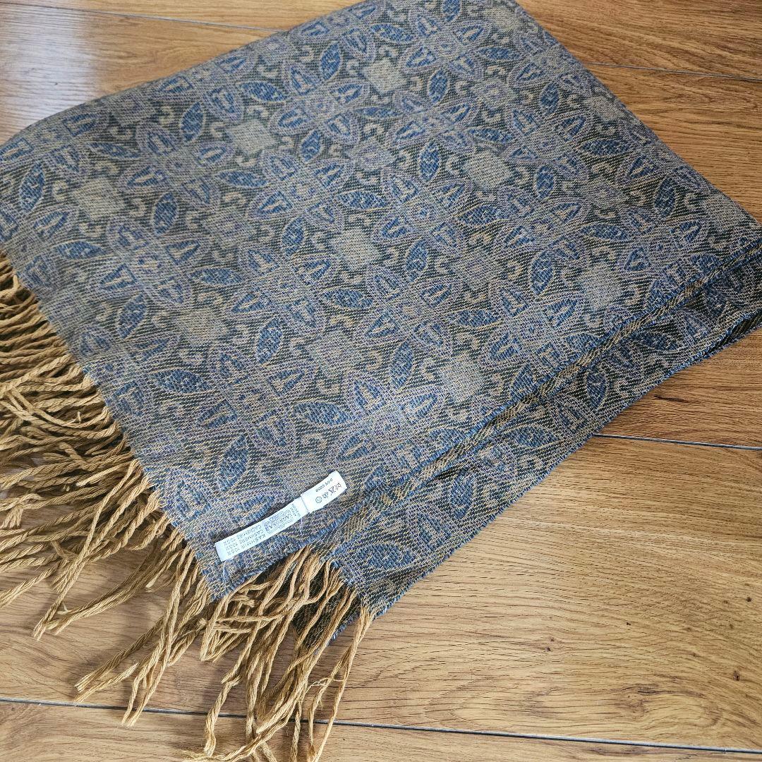 アニオナ　AGNONA　カシミア　大判ショール　ヴィンテージ