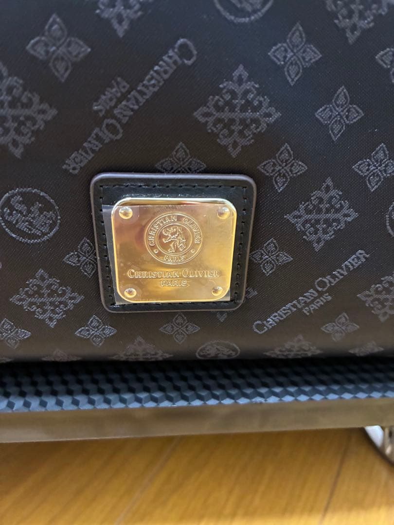 クリスチャンオリビエ はっ水ジャガード キャリーカート ブラック 36000円