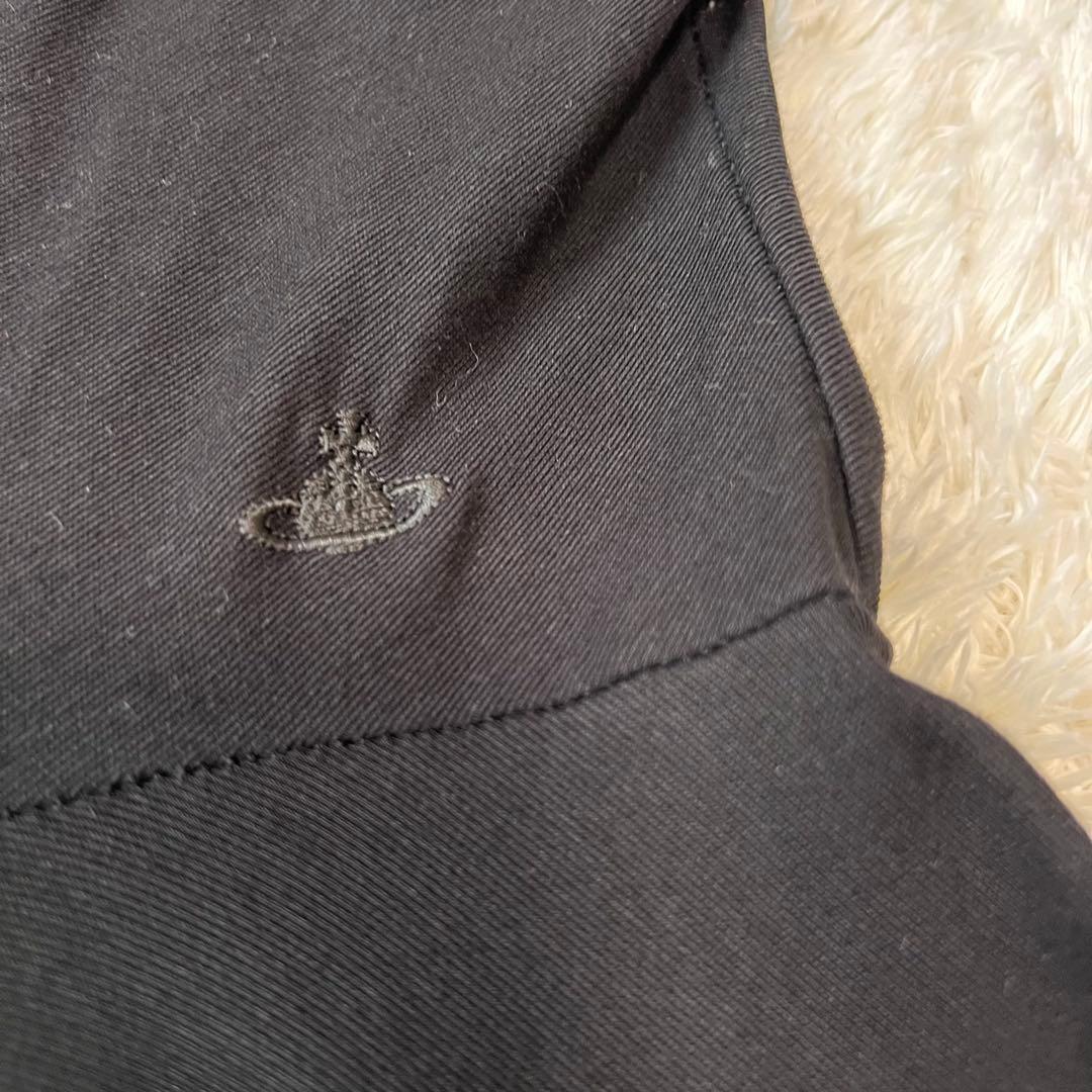 ヴィヴィアンウエストウッド ワンピース パワーショルダー オーヴ刺繍 ブラック