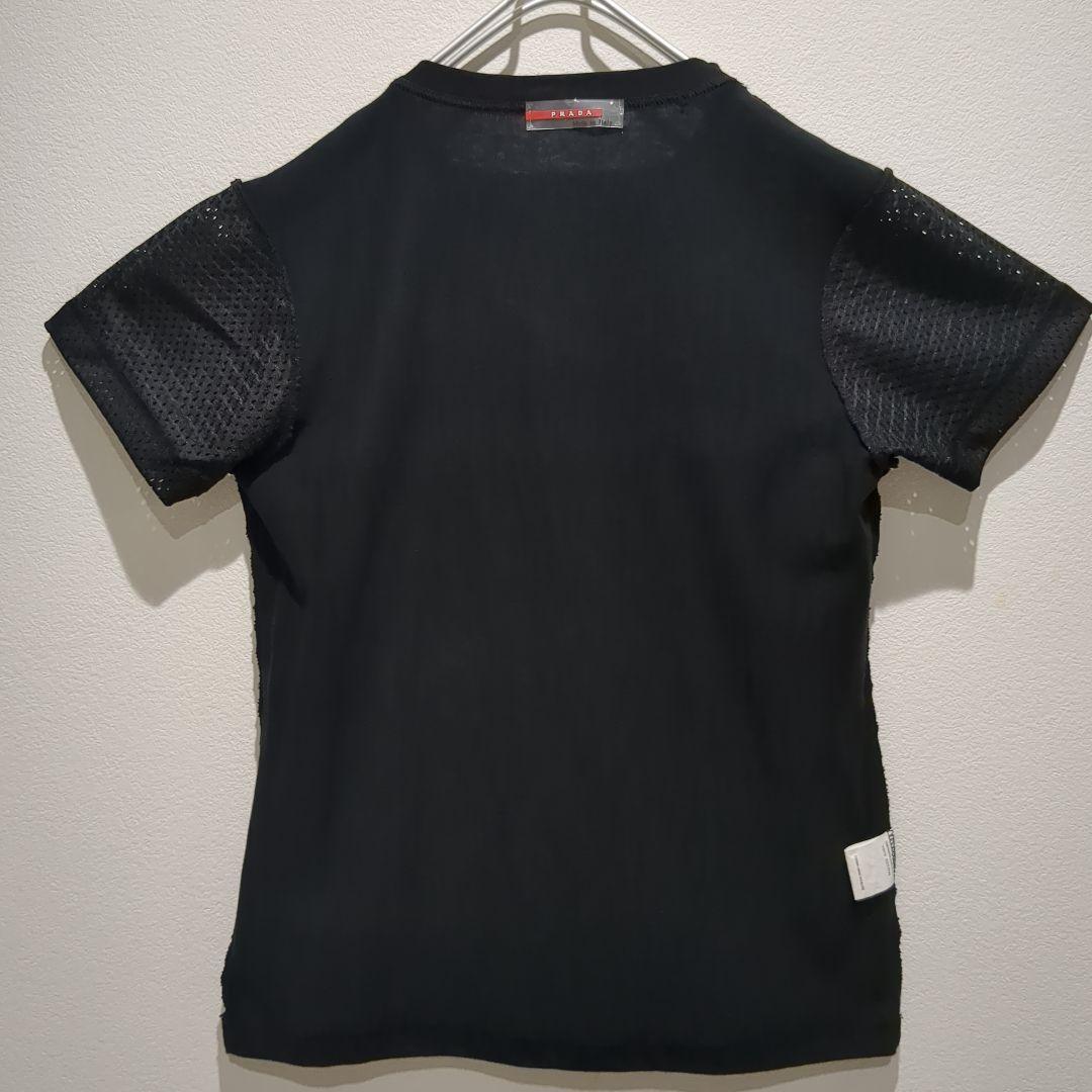 美品✨️PRADA SPORT プラダ 半袖Tシャツ ブラック 運動着 S〜M