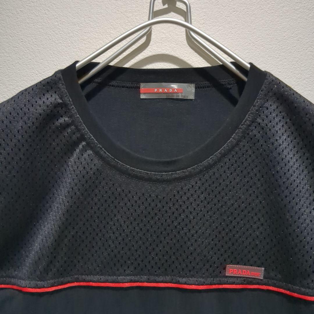 美品✨️PRADA SPORT プラダ 半袖Tシャツ ブラック 運動着 S〜M