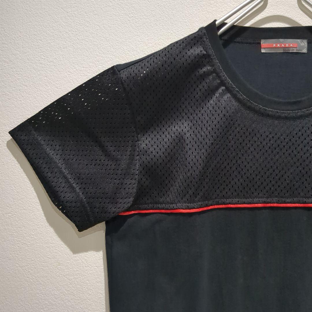 美品✨️PRADA SPORT プラダ 半袖Tシャツ ブラック 運動着 S〜M