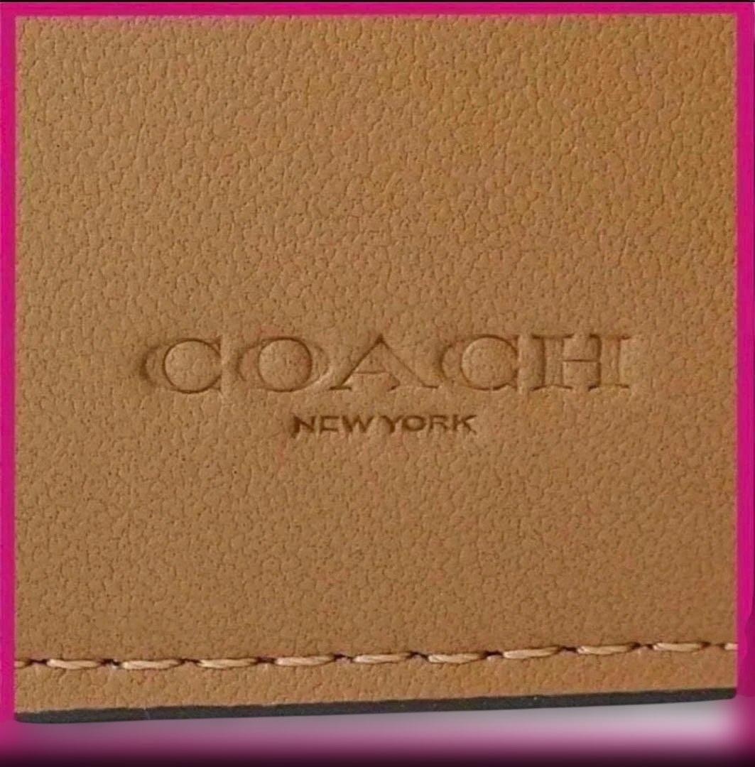 COACHコーチタビースムースレザー2折り財布/CA193black