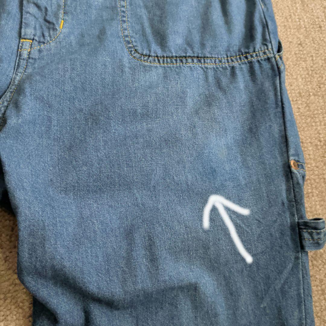 メルシーボークー × Lee サロペット風サルエルデニム M