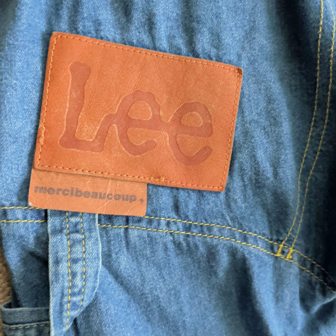 メルシーボークー × Lee サロペット風サルエルデニム M