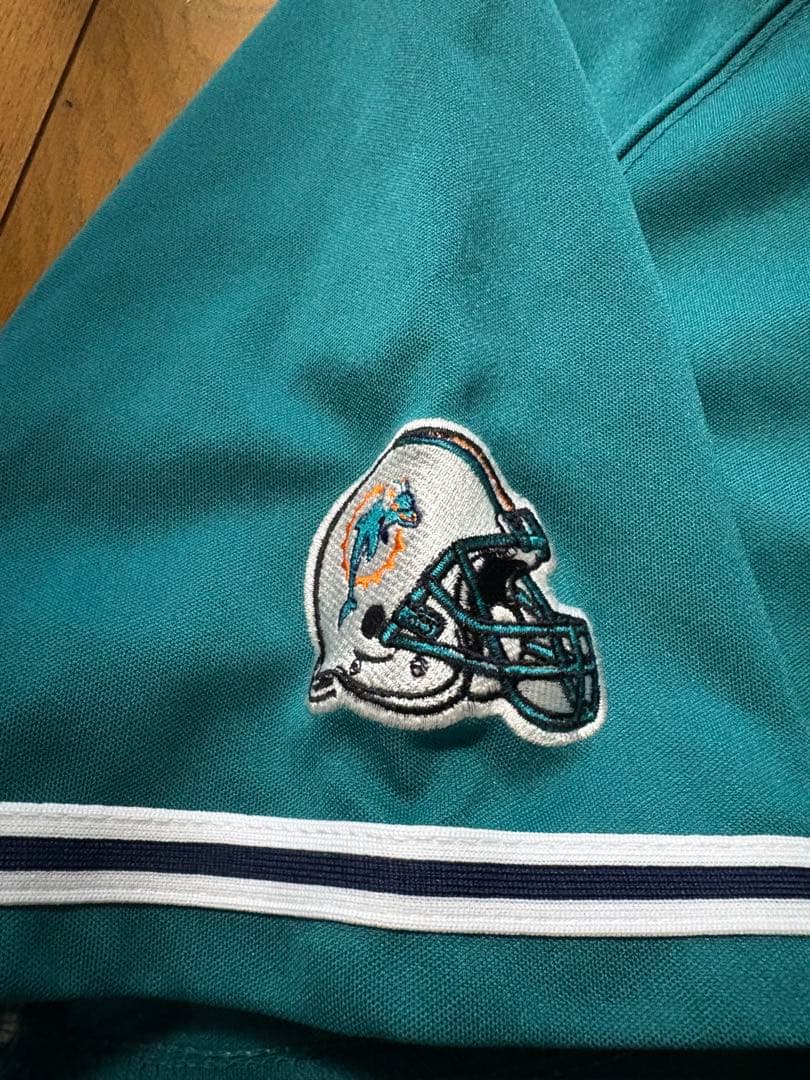 希少！NFL マイアミドルフィンズ ワイドシルエット ベースボールシャツ