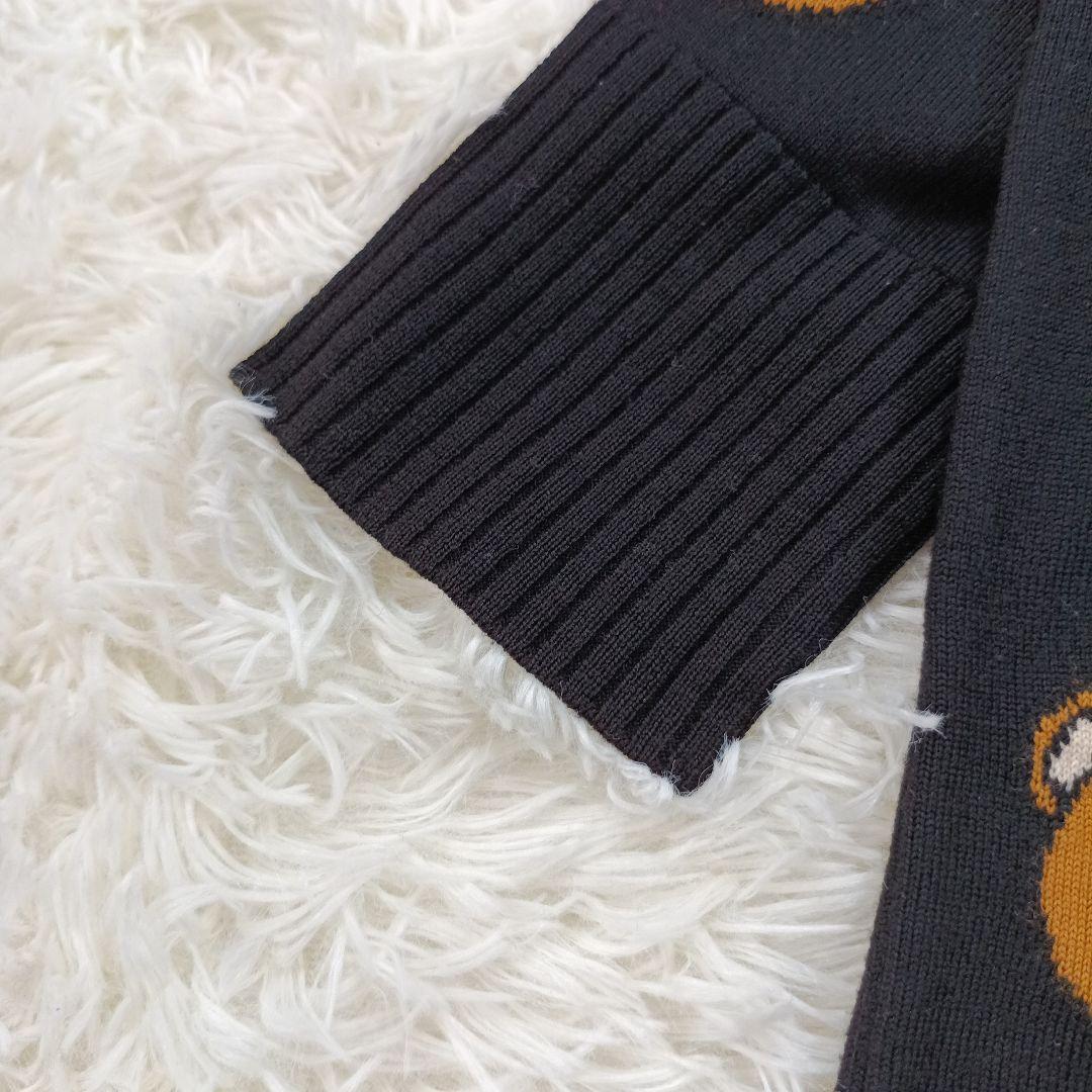 美品✨モスキーノ　くま 総柄　タートルネックチュニックワンピース　COUTURE