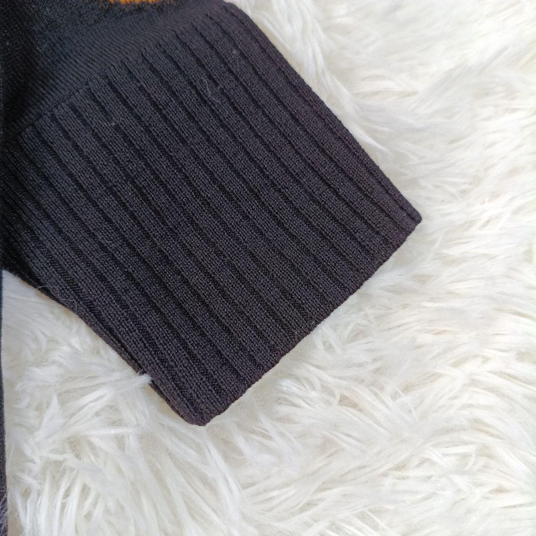美品✨モスキーノ　くま 総柄　タートルネックチュニックワンピース　COUTURE