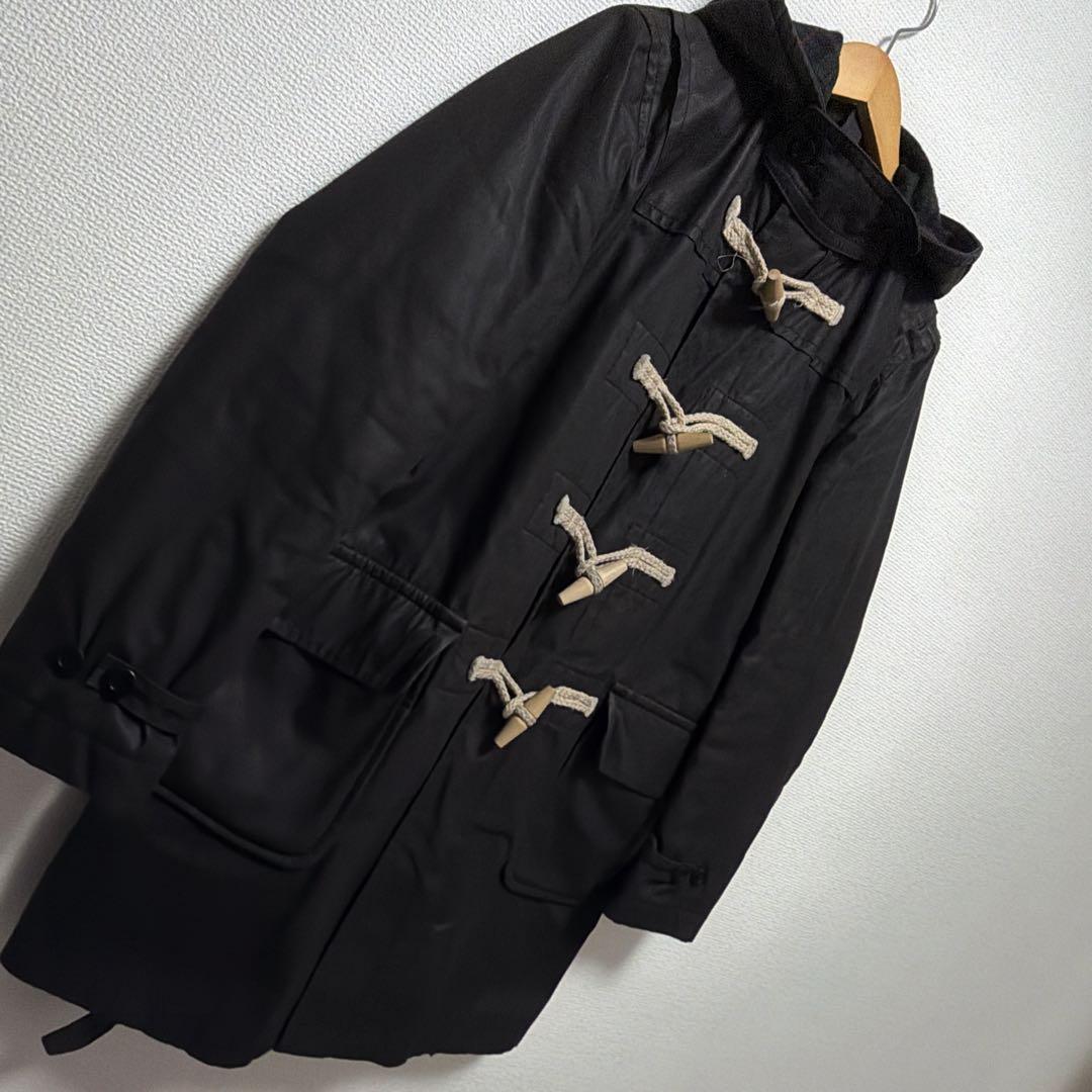 コムデギャルソンオム　ブラックダッフルコート