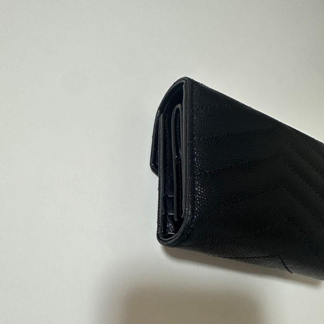 【正規品】YSL モノグラム 三つ折り財布 ブラック 692061 RFID