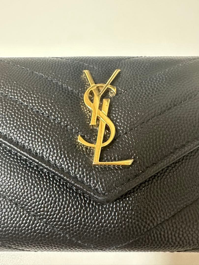 【正規品】YSL モノグラム 三つ折り財布 ブラック 692061 RFID
