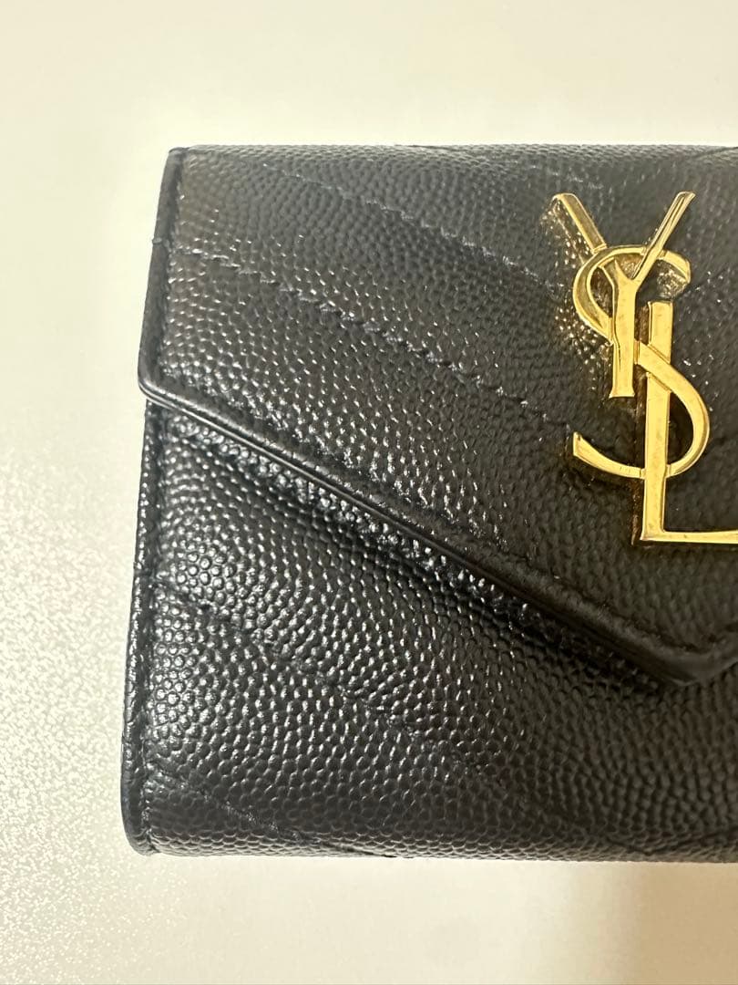 【正規品】YSL モノグラム 三つ折り財布 ブラック 692061 RFID