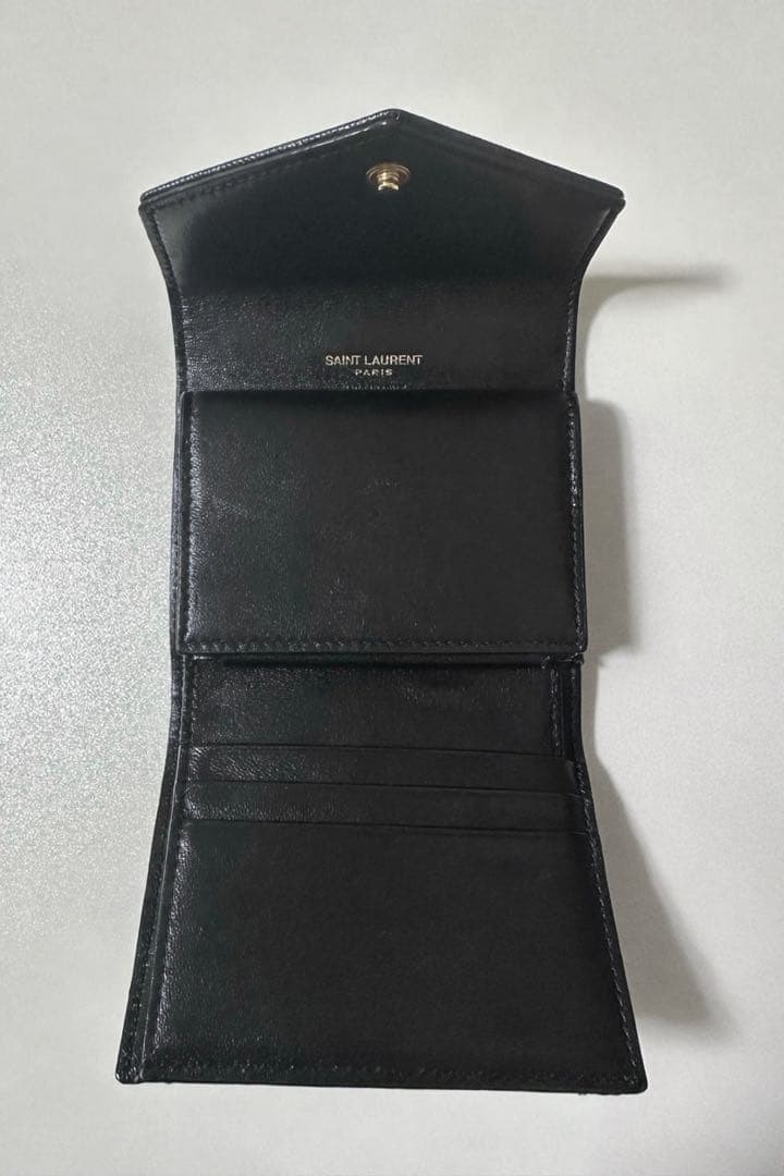 【正規品】YSL モノグラム 三つ折り財布 ブラック 692061 RFID