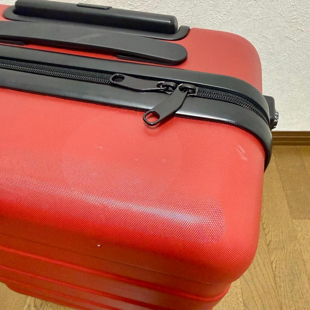 無印良品 キャリーケース 36L TSA 鍵付き 赤
