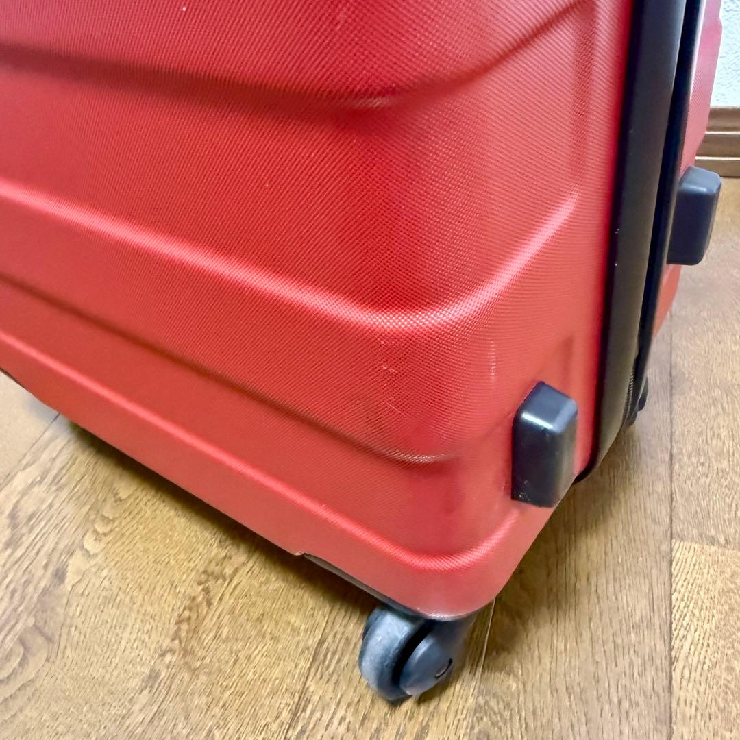 無印良品 キャリーケース 36L TSA 鍵付き 赤