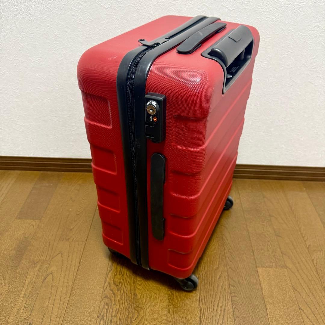 無印良品 キャリーケース 36L TSA 鍵付き 赤