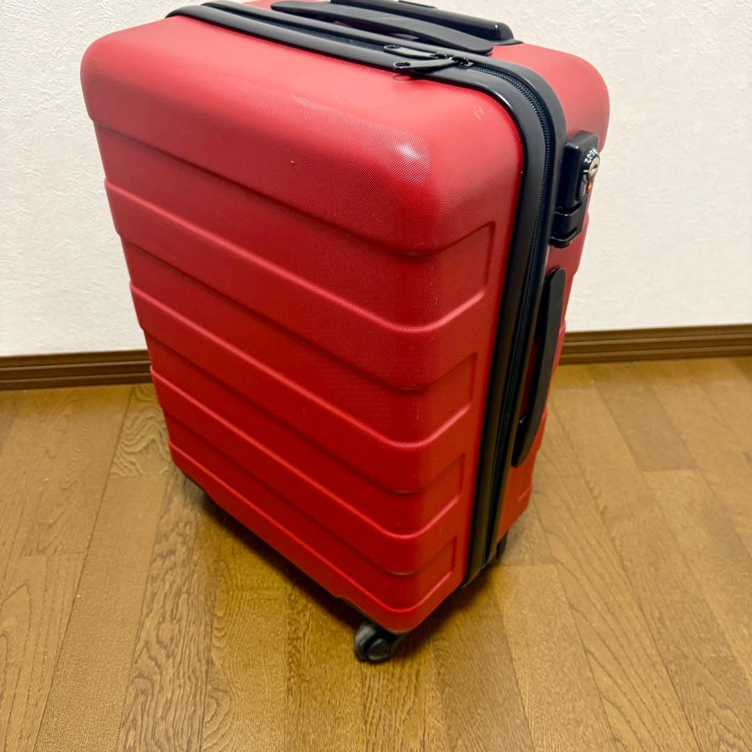 無印良品 キャリーケース 36L TSA 鍵付き 赤