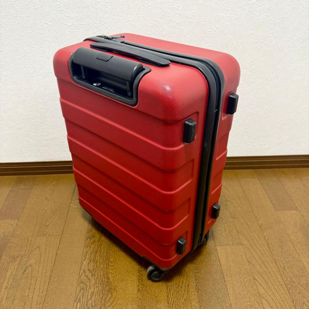無印良品 キャリーケース 36L TSA 鍵付き 赤