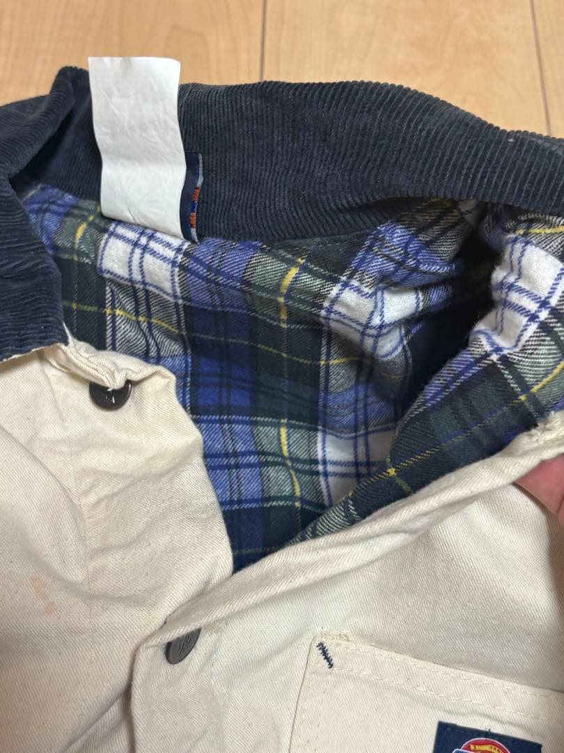 古着90s-00s Dickiesネルブランケットライナーカバーオールジャケット