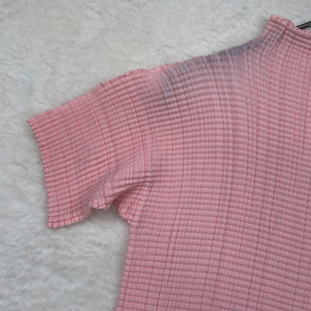 PLEATS PLEASE ISSEY MIYAKE ピンク 半袖Tシャツ