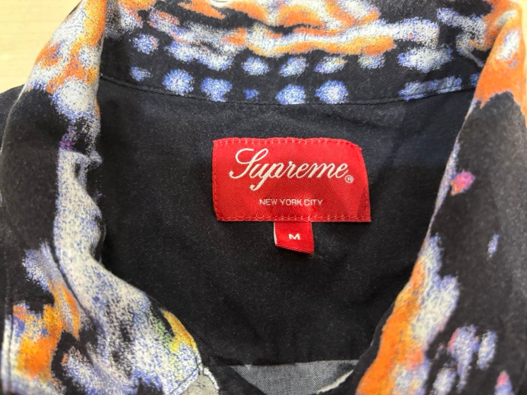 k*u様 シュプリーム　supreme 半袖シャツ　夜景ネオン　Mサイズ