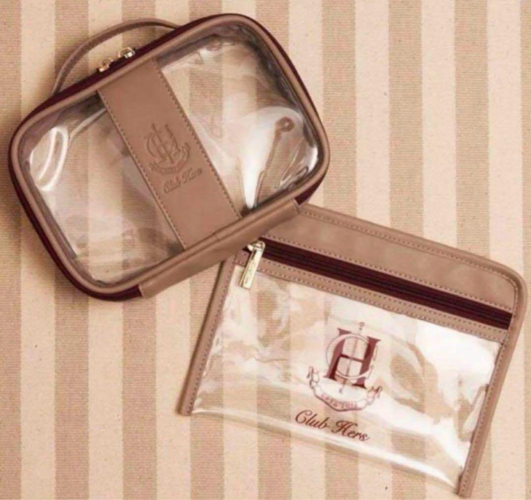 herlipto ClubHers 2点セット バッグポーチ ノベルティ