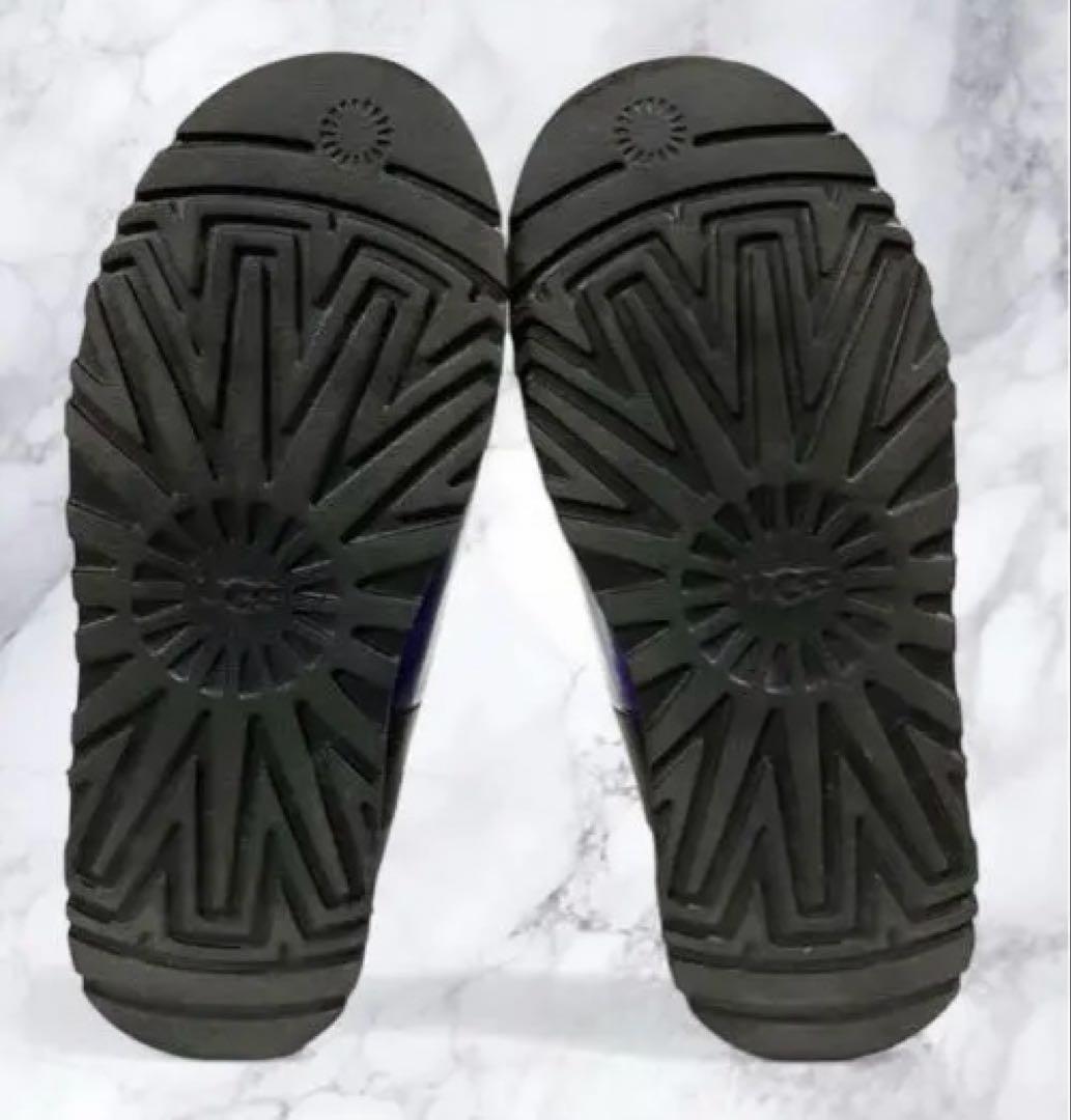 UGG★GOD ロゴ付き紫色長靴