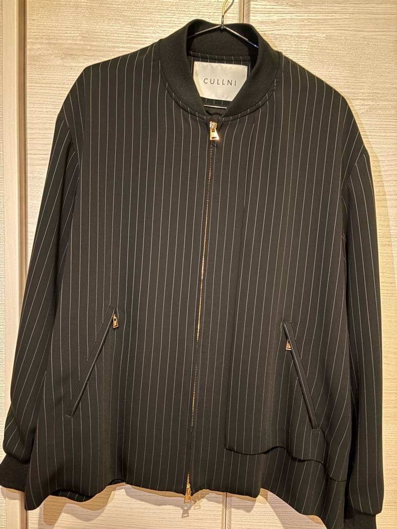 CULLNI ストライプジャケット LAYERED STRIPE MA-1