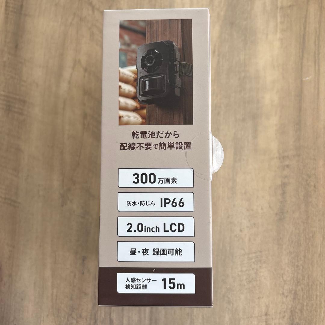オーム電機　電池式トレイルカメラ　ＳＤカード３２ＧＢ付
