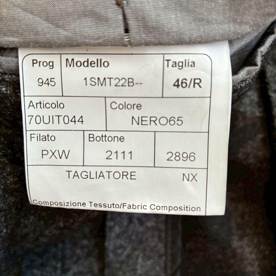 【美品】タリアトーレ テーラードジャケット エルボーパッチ　カモフラ　グレー　M