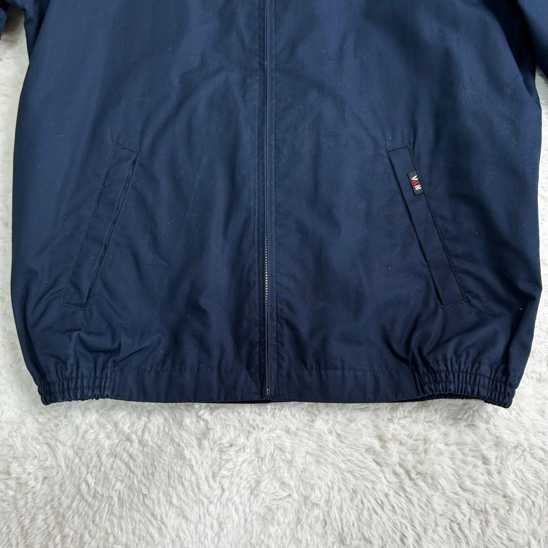 美品✨　VAN Jacket ハリントンジャケット　チェック柄　ネイビー　M