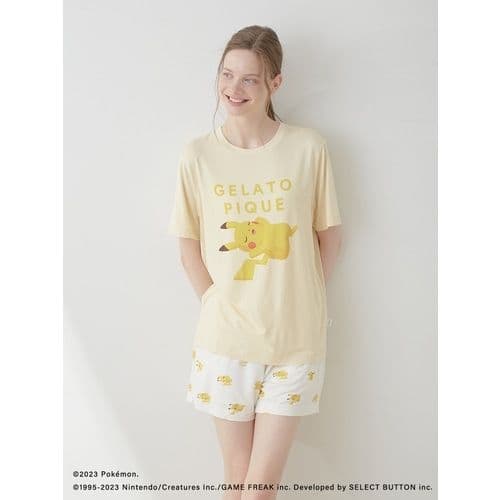 gelato pique【ポケモンスリープ】接触冷感Tシャツ＆パンツ ピカチュウ