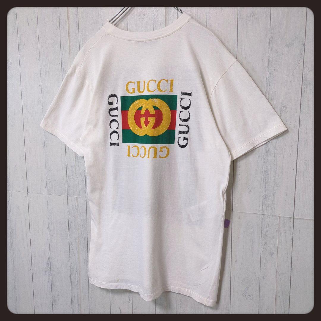 【入手困難・良品】グッチ☆GUCCI Tシャツ タイガー シェリーライン M 白
