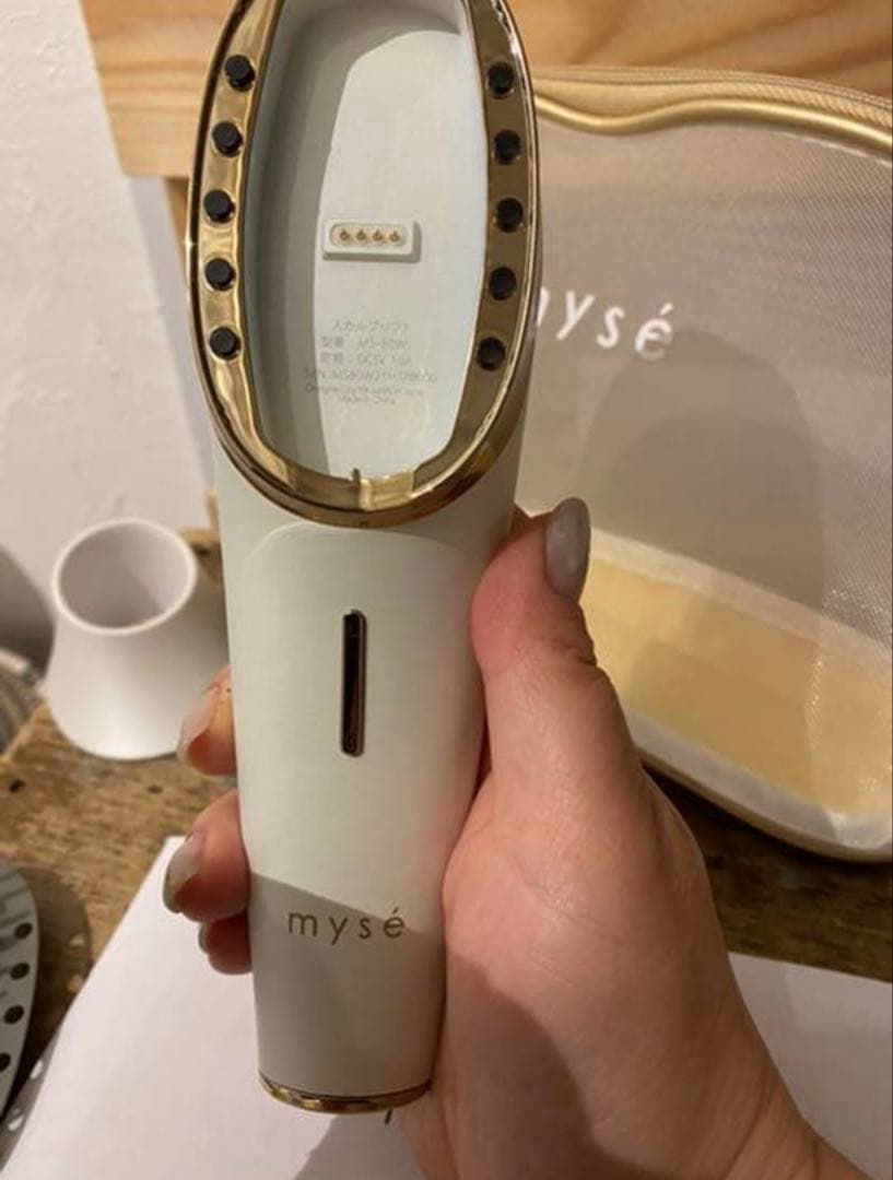 mysé 美顔器 ホワイト ゴールド 収納ケース付き